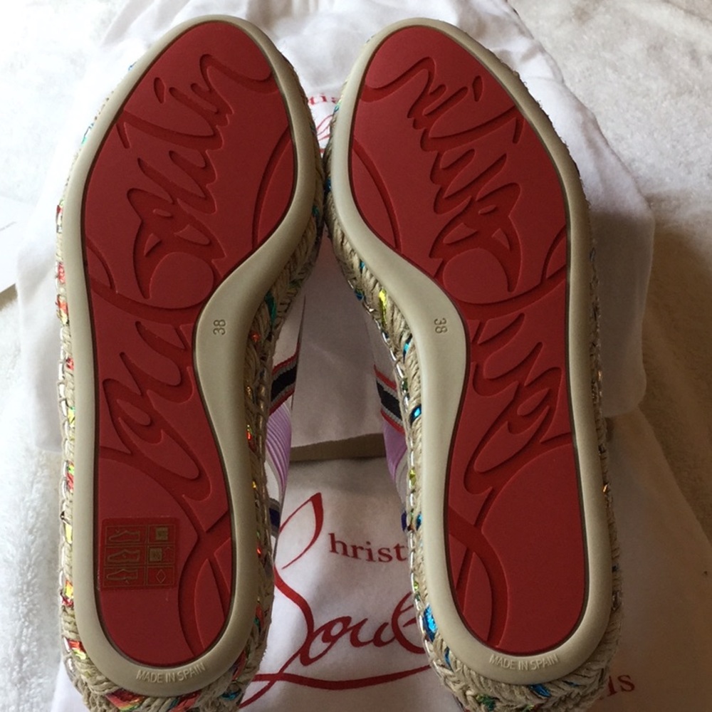 CHRISTIAN LOUBOUTIN IVY ESPAFUN FLATS GORGEOUS🌈🌈 - Picture 5 of 8
